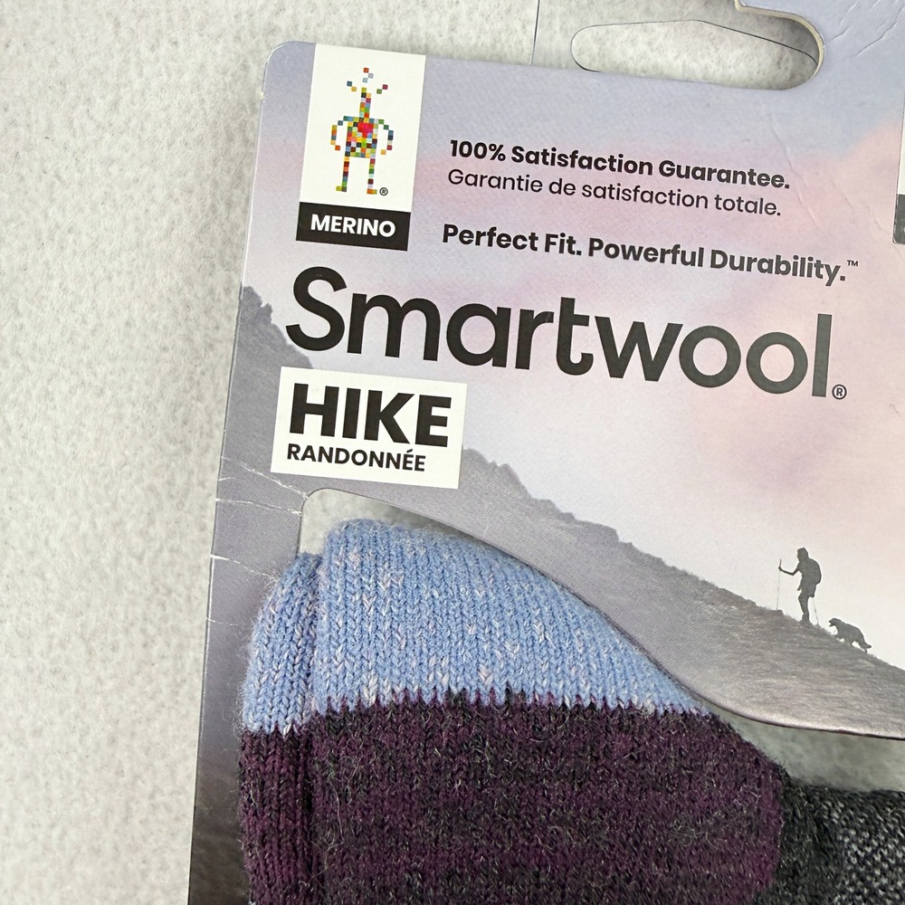 Smartwool Womens Hike Crew / Size M (7 - 9.5) / Charcoal NEW - Picture 4 of 7